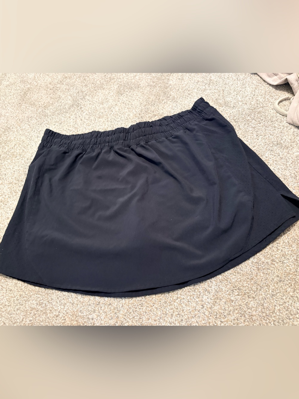 Calia Black Athletic Skort with Elastic Waistband